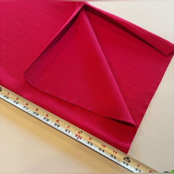 THE DROP Sleeveless Long Bright Pink Ribbed Bodycon Dress Size Small NWT - Picture 8 of 12